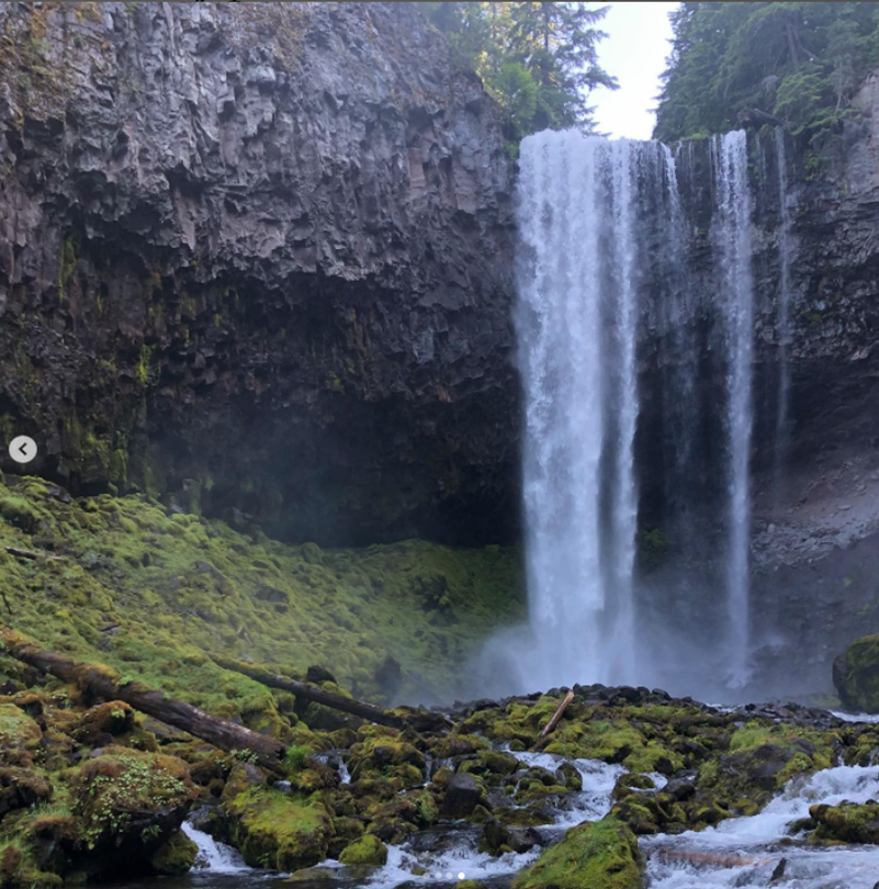 Tamanawas Falls on Mount Hood in Oregon 