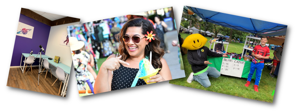 Photos of 4 Days of Aloha Event, iStem Academy's new indoor space, and the Junior Market