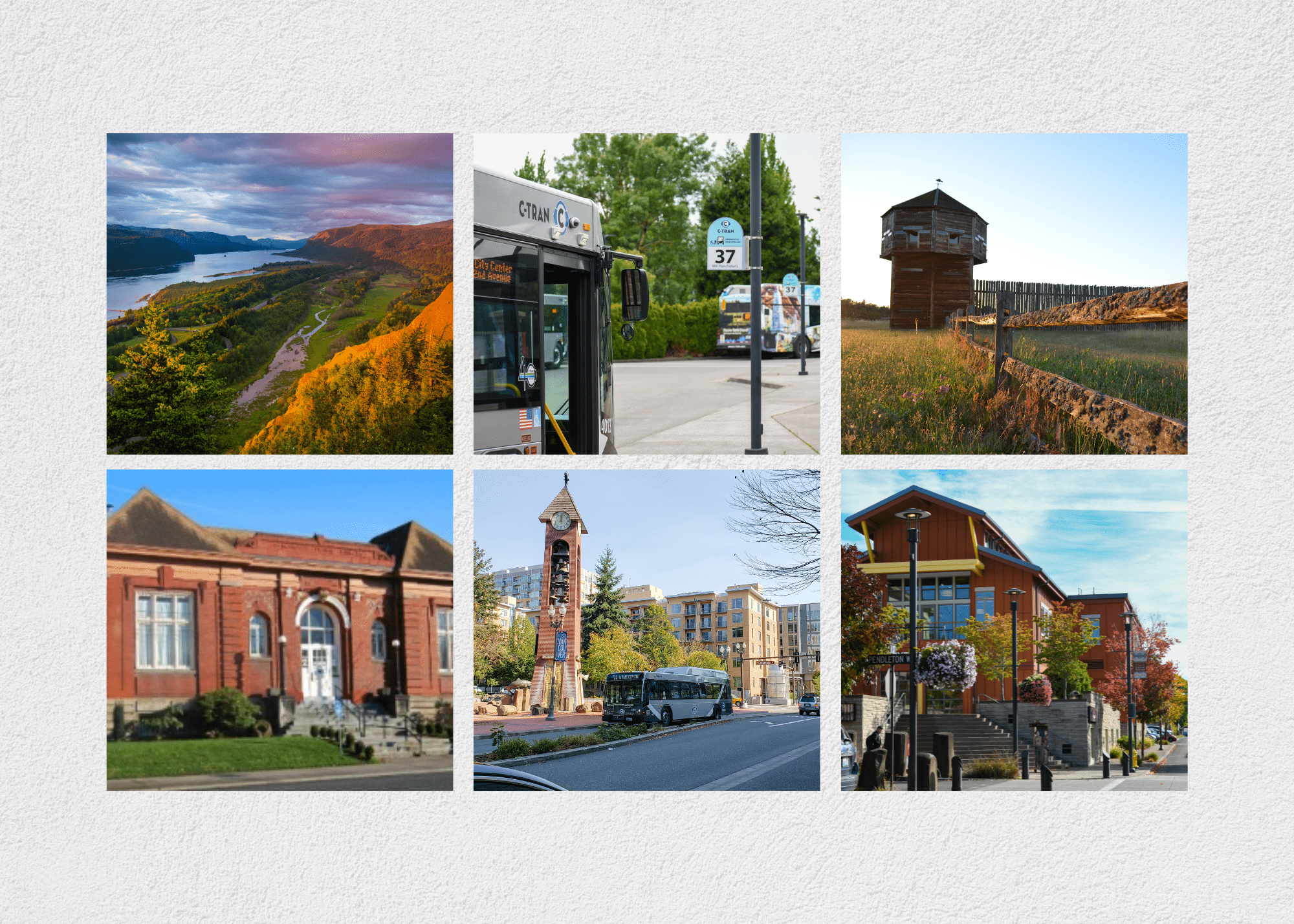 6 photos of sights and buildings throughout Southwest Washington state