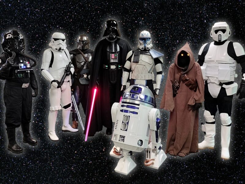 Oregon and Southwest Washington's chapter of the 501st Legion, Cloud City Garrison in movie-accurate Star Wars costumes.