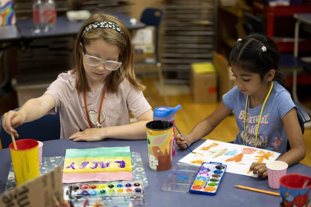 Boys & Girls Clubs of Southwest Washington member kids participate in an art project.