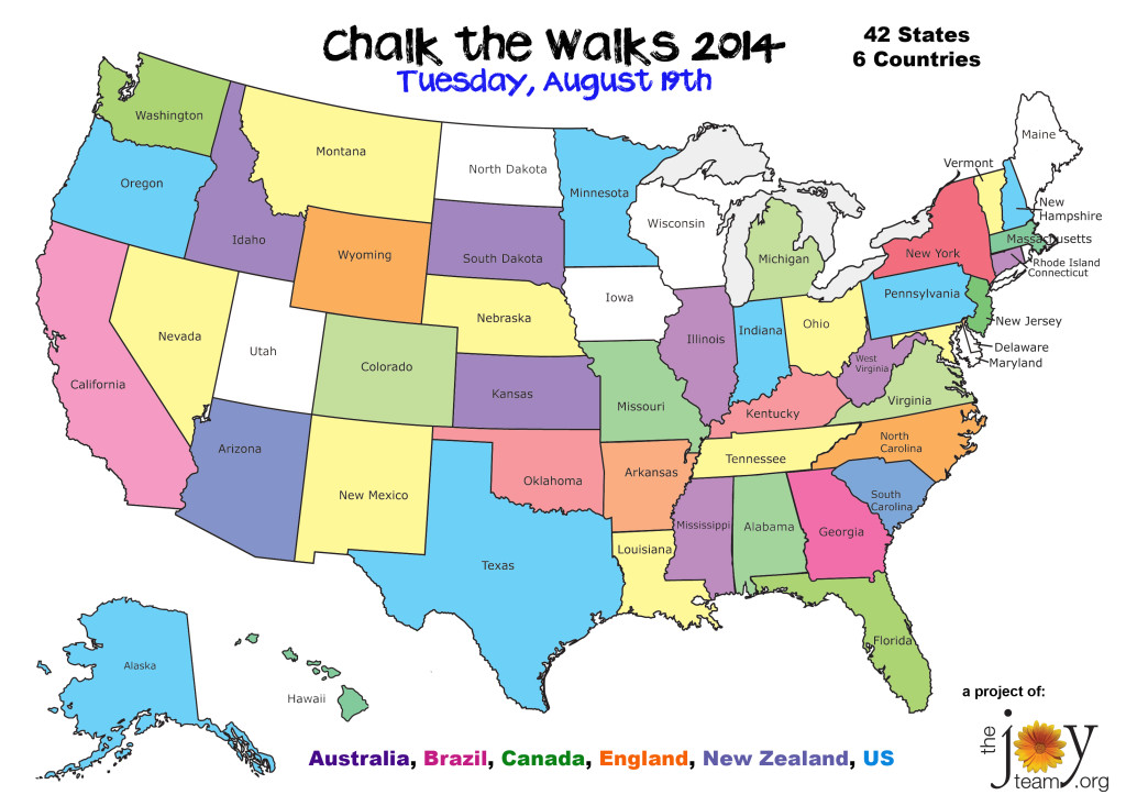 Chalk the Walks Map